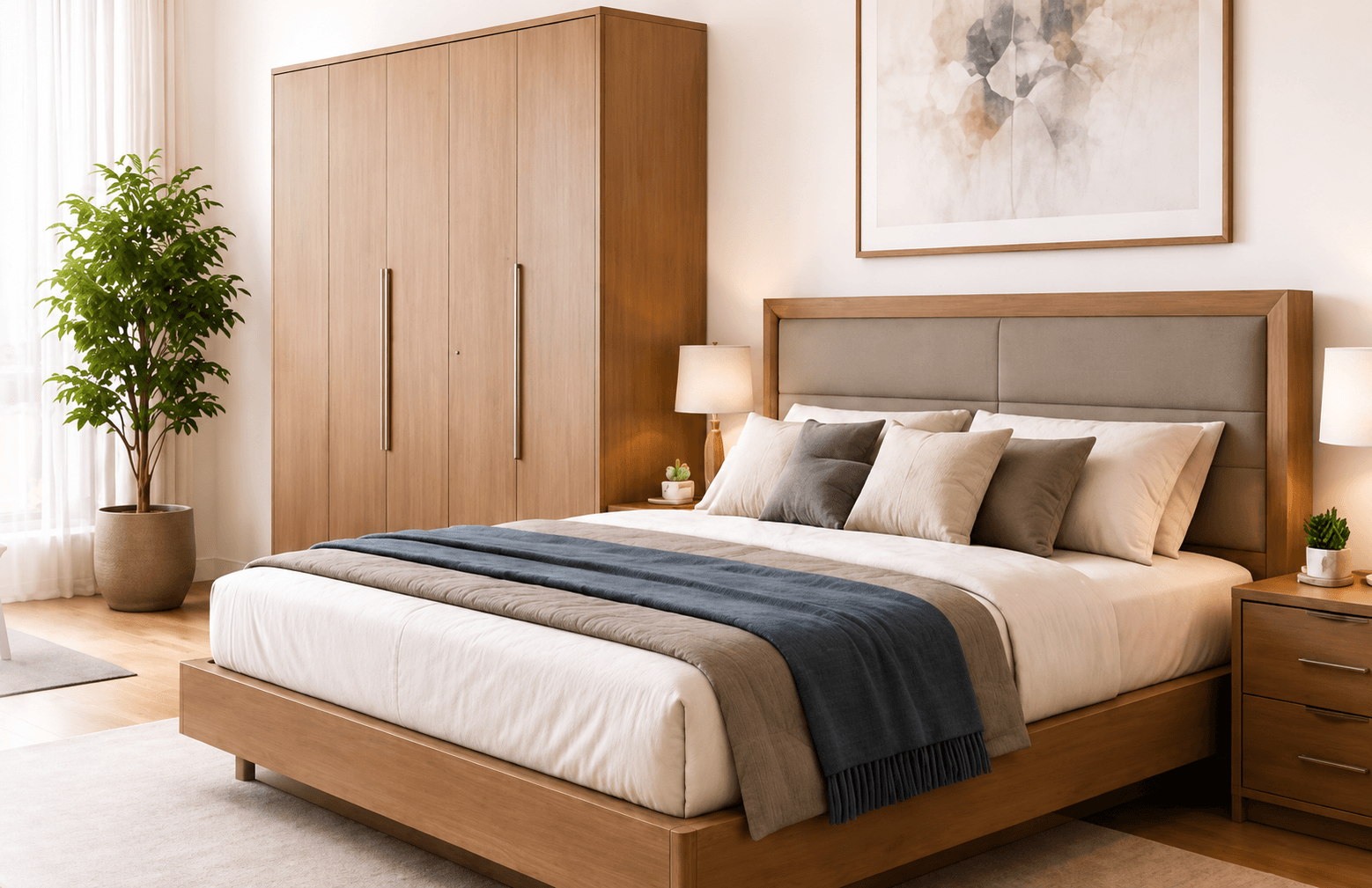 Dormitorio moderno con muebles FADECROM