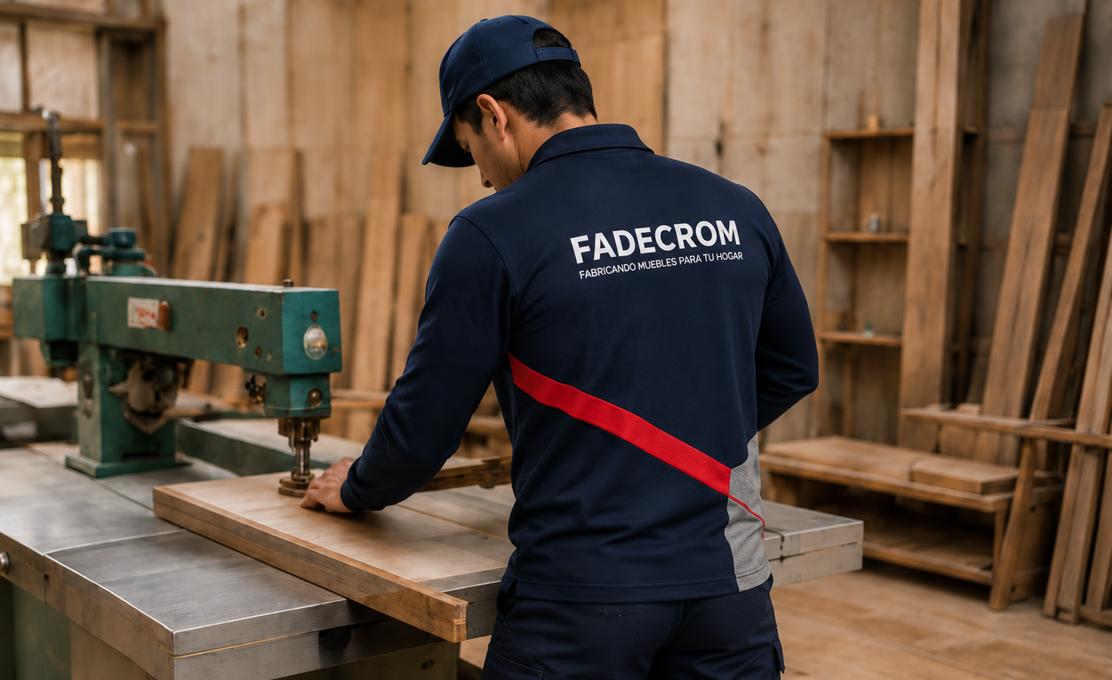 Fabricación de muebles FADECROM en taller